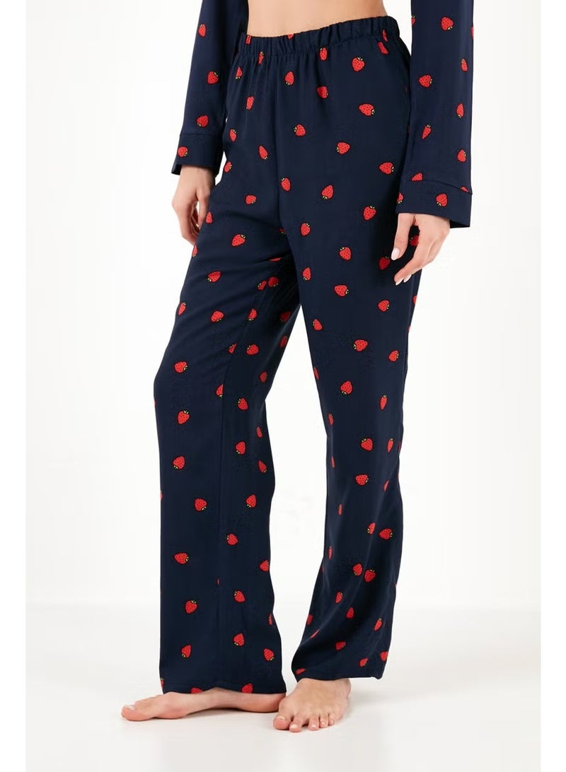 Lela Reguar Fit Soft Textured Pajama Set Women's Pajama Set 611PT288Y - Image 3